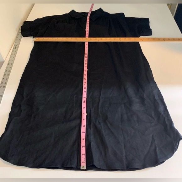 NEW Well Worn Black Button-Down Shirt Dress M - Picture 8 of 10